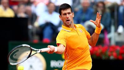 Novak Djokovic faced few problems against David Ferrer in the Italian Open semi-final. Ian Walton / Getty