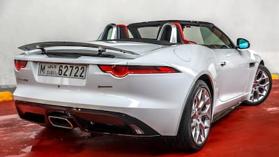 The 2018 Jaguar F-Type Convertible in Abu Dhabi. Victor Besa / The National