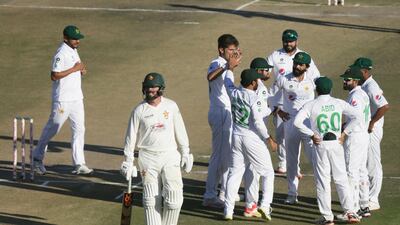 Imran Butt - 7. His 91 in the first Test laid the foundation of Pakistan's score of 426, which was enough for an innings win. But fell for two in the second. Could have been more desperate to score big runs to make himself undroppable. Tabish Khan -2. The seamer is getting his opportunity very late in life - at 36. A veteran of the domestic circuit, Tabish should have done more than just the one wicket in two innings. AP