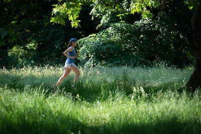 Running in Hyde Park, London, a picturesque way to burn calories. PA