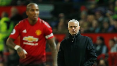 Jose Mourinho watches on as Manchester United played out a 0-0 draw against Crystal Palace at Old Trafford. Reuters