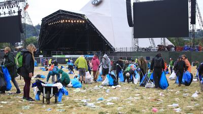 The clean-up crew tackled waste such as camping chairs, slippers, flip-flops and shopping bags needing to be disposed of. EPA