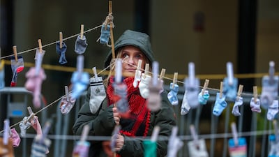 The demonstration in Edinburgh. Getty Images