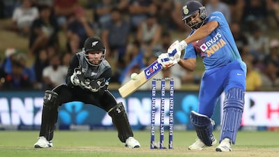 India batsman Rohit Sharma top-scored with 60. AFP