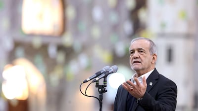 Iran's President Masoud Pezeshkian on Saturday accused foreign leaders of seeking to 'tear the nation apart'. Reuters
