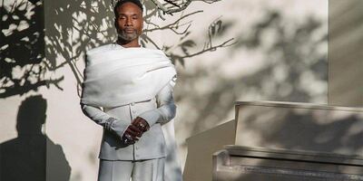 Billy Porter wore Saudi label Ashi Studio to the 2020 virtual Emmy Awards. Courtesy Ashi Studio