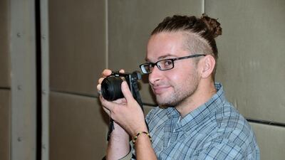 Luke Somers, a 33-year-old British born US journalist, in the Yemeni capital Sanaa on July 15, 2013, a few months before he was kidnapped by Al Qaeda. EPA