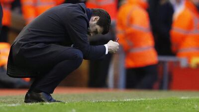 Tottenham manager Mauricio Pochettino at full time. Phil Noble / Reuters
