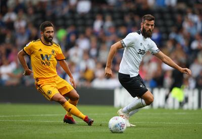 Joao Moutinho, left, will play for Wolverhampton Wanderers this season. Getty Images