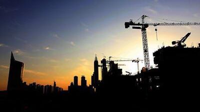 Dubai, United Arab Emirates-November 15, 2012; Cranes at a construction site in Dubai . ( Satish Kumar / The National ) For Business