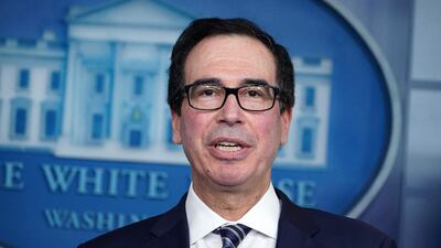 Treasury Secretary Steven Mnuchin says US will allow deferral of certain tariffs for 90 days. AFP