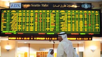 The Abu Dhabi Securities Index passed the Dh1 trillion valuation earlier this week. Reuters