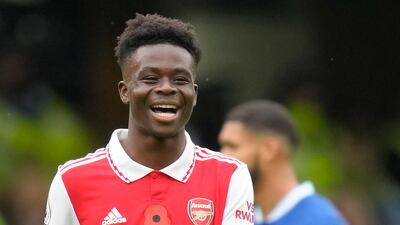 Bukayo Saka - £70,000 a week at Arsenal. AP