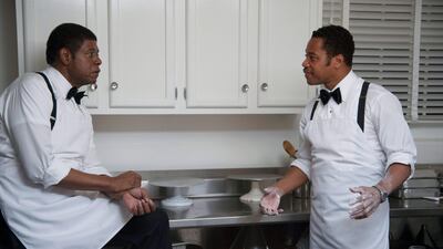 Forest Whitaker as Cecil Gaines, left, and Cuba Gooding Jr. as Carter Wilson in a scene from Lee Daniels' The Butler. AP Photo / The Weinstein Company, Anne Marie Fox