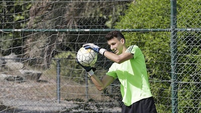 Jassem Koleilat, a 16-year-old Czech/Lebanese national who attends Dubai’s Lycee Francais Internationale Georges Pompidou, shows his skills in training. The teenager has signed with Ligue 2 club Stade Lavallois to pursue his professional dream. Jeffrey E Biteng / The National