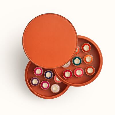 Nail enamels from the Les Mains Hermes collection. Photo: Studio des Fleurs