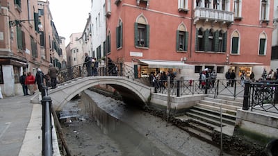 The dry spell comes as the city wraps up the world-famous Venice Carnival