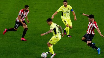 Atletico Madrid's Angel Correa in action. Reuters