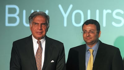 Mr Tata and Mr Mistry, who later resigned from the group and took legal action against his former employer. AFP