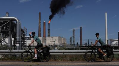 An oil refinery in Cologne, Germany. Europe's diesel imports from Russia are on the rebound ahead of the EU ban. Reuters
