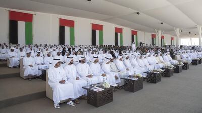 Guests at the Commemoration Day ceremony in Abu Dhabi. Ryan Carter / Crown Prince Court of Abu Dhabi