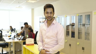 Faraz Khan is the founder of souKare, an e-commerce venture offering fitness, contact lenses and pharmaceuticals. Pawan Singh / The National