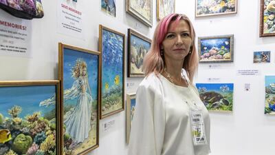 Olga Belka has traveled the world’s waters from Egypt to Thailand and the Maldives, painting coral reefs in an effort to save them.