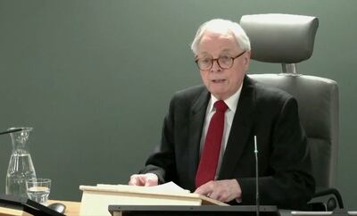 Sir Ross Cranston is chairing the inquiry into the dozens of deaths that took place in the early hours of November 24, 2001. PA