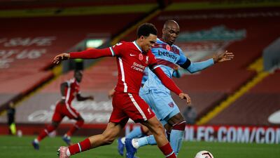 Trent Alexander-Arnold – 6: Always good going forward. Not quite as influential as usual but a threat that must be accounted for by the opposition. Getty