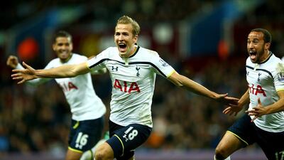 Centre forward: Harry Kane, Tottenham Hotspur. Came off the bench to turn the game at Aston Villa to illustrate why he deserves a place in the starting 11. (Photo: Richard Heathcote / Getty Images)