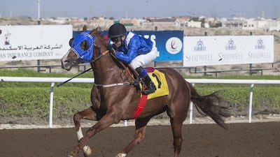 Jockey Fernando Jara has moved his base from the United States to race for trainer Musabah Al Muhairi. Antonie Robertson / The National