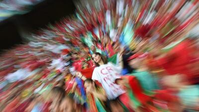 Supporters of Portugal before the Uefa Euro 2016 semi-final match between Portugal and Wales at Stade de Lyon in Lyon, France, 06 July 2016. Filip Singer / EPA
