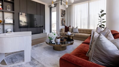 The spacious and bright living room