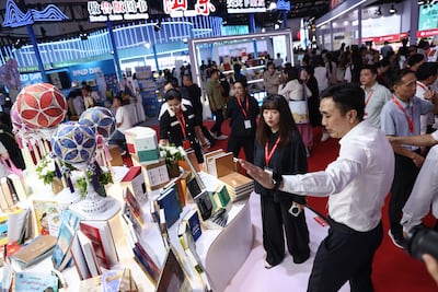 Exhibitors from all over the world attend Beijing International Book Fair. EPA
