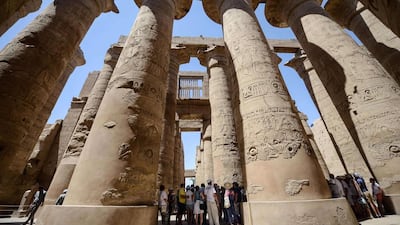 Tourists visit Karnak temple in Luxor, a town 700 kilometres south of the Egyptian capital, Cairo, on June 11. AFP Photo