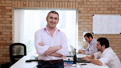 Zaid Jawad, the founder of RoundMenu, says their main revenue stream is from marketing and promoting restaurants through channels such as their mobile app. Pawan Singh / The National