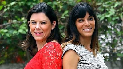 Samantha Kayruz Chami, left, and Dina Abdulhadi Daryani. Satish Kumar / The National