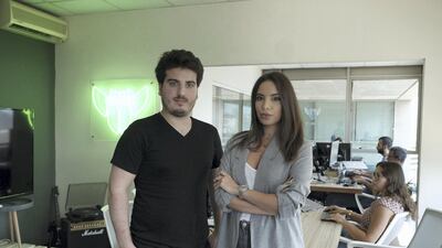 Myki co-founders Priscilla Elora Sharuk and Antoine Vincent Jebara set up Myki as a secure password manager. Karim Sakr for The National