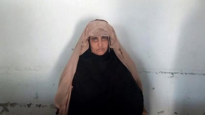 Sharbat Gula, the woman in the iconic "Afghan girl" photograph. Pakistan Federal Investigation Agency /Reuters