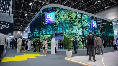 Du's second-quarter profit soared more than 46 per cent annually to Dh581 million. Leslie Pableo / The National