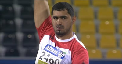 UAE Paralympian Abdullah Hayayei. Photo: YouTube