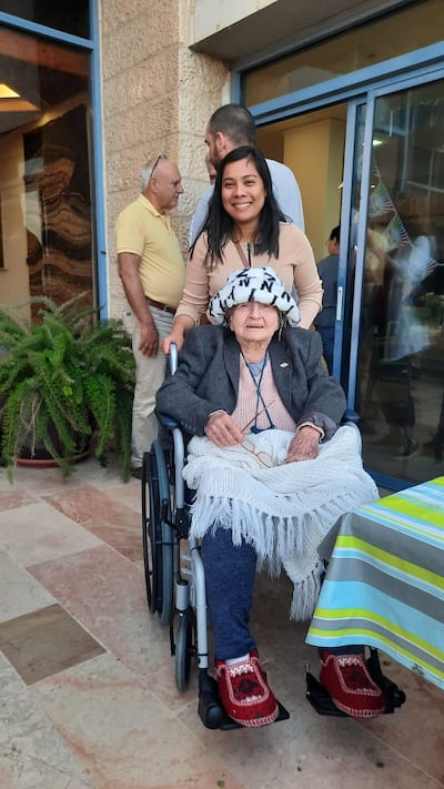 Carmilla Figueras Jesalva and Nitza Hefetz hid for more than nine hours during the Hamas attack on October 7. Photo: Carmilla Figueras Jesalva