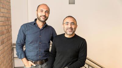 Husain Makiya (L), Partner, Honeybee Tech Ventures and Co-founder & CEO of Yougotagift.com, and Abed Bibi Co-founder. Antonie Robertson/The National