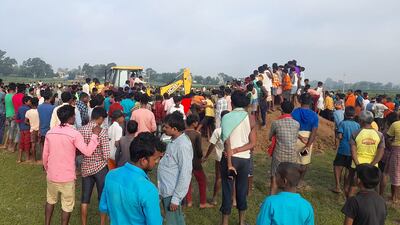 The elephant was able to walk free in front of crowds of onlookers, before heading into the jungle.