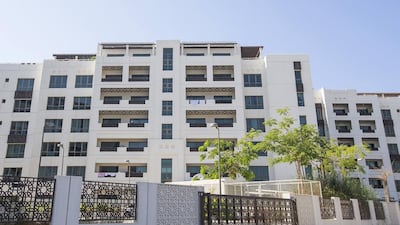Khalidiya / Bateen high-end apartments: 1BR - Dh123,000 average rental rate, up 2.5% year-on-year. 2BR - Dh168,000 average rental rate, up 5% year-on-year. 3BR - Dh213,000 average rental rate, down 0.9% year-on-year. Mona Al Marzooqi / The National
