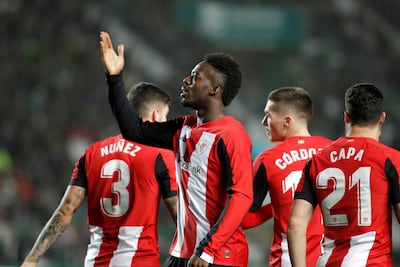 Athletic Bilbao striker Inaki Williams has been a star of his club's run to the Copa del Rey semi-finals. EPA