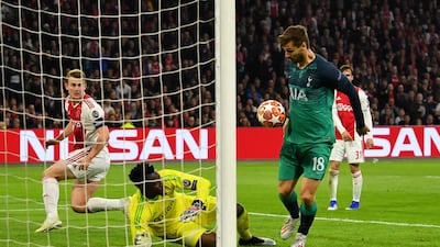 Fernando Llorente: 8/10. While Moura will take the plaudits, the Spaniard's introduction turned the tie in Spurs' favour. Blind couldn't cope with Llorente in the first leg and struggled even more on Wednesday. His flick on led to the winning goal. Reuters