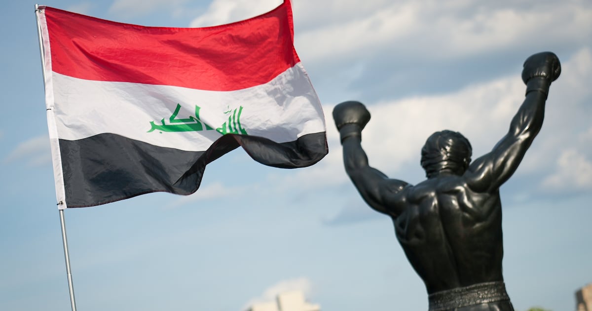 Iraq supporters embrace Rocky’s fighting spirit ahead of World Cup clash with France. Iraq supporters embrace Rocky’s fighting spirit ahead of World Cup clash with France.