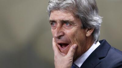 Manager Manuel Pellegrini must make sure his Manchester City team remember there is still plenty to play for on the domestic circuit. Darren Staples / Reuters