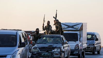 At least one fighter from Tahrir Al Sham has been killed in retaliatory attacks in Syria's Aleppo governate in the past 72 hours. AFP